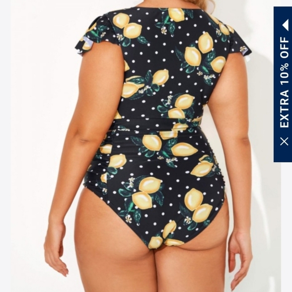 Torrid Lemon Dot Bikini Bottoms NEW! 3X - Picture 5 of 6